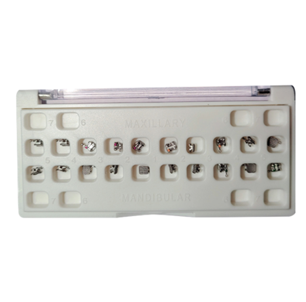 Metro Orthodontics Super Series Pack of 20 Metal Conventional Brackets - 022 MBT