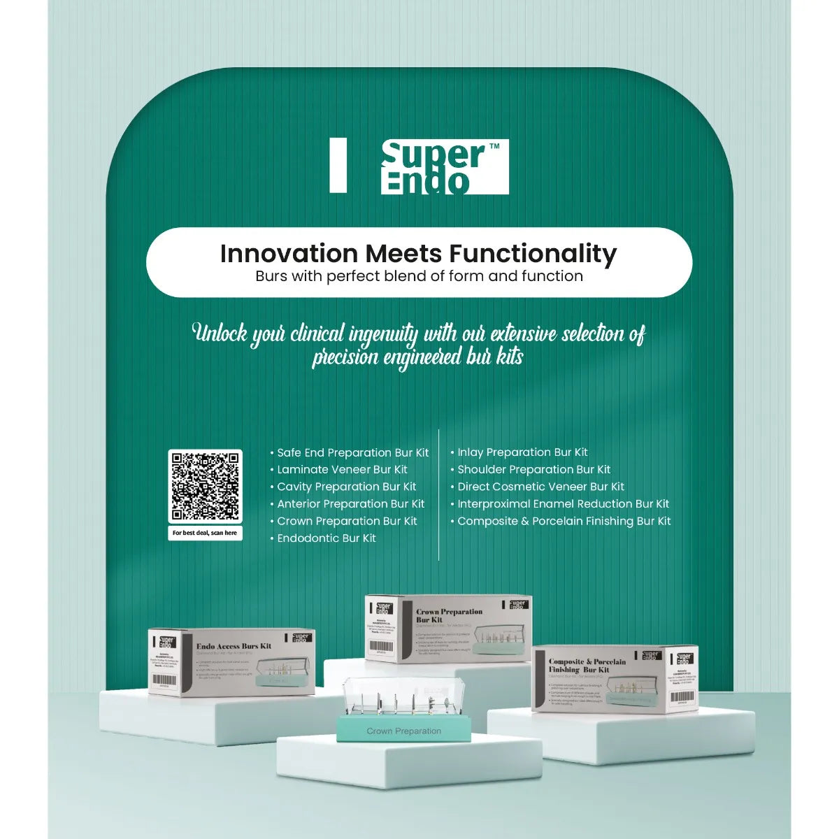 SuperEndo Safe End Preparation Burs Kit