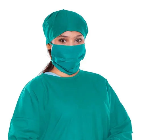 Surgical Green Cloth Mask Tie ( Pack Of 1 )