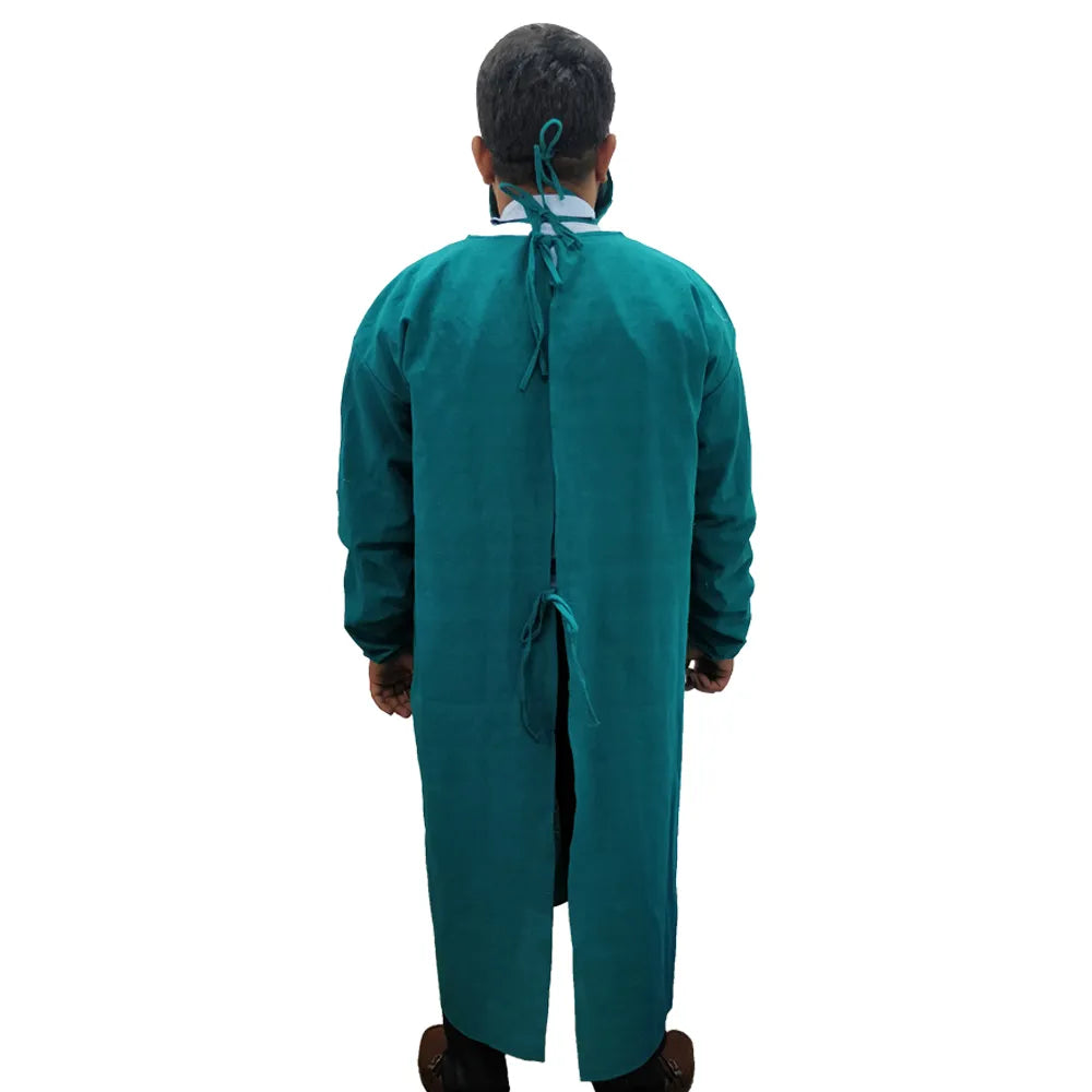 Surgical Gown Green Cloth (Washable/Autoclavable)
