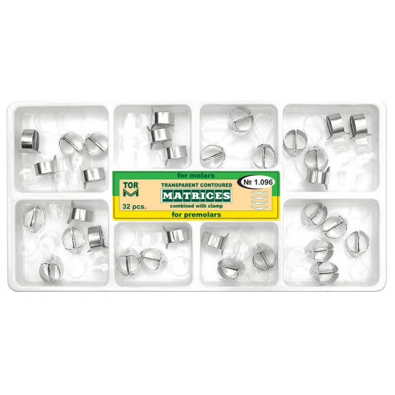 Tor Vm Transparent Contoured Matrices for Premolars & Molars