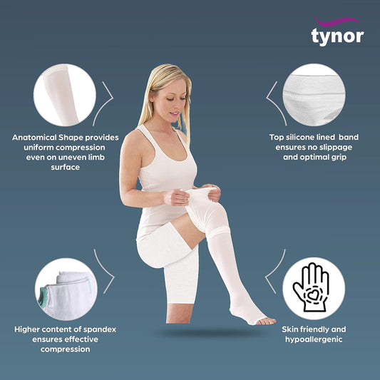 Tynor Class I Knee-High DVT Stockings