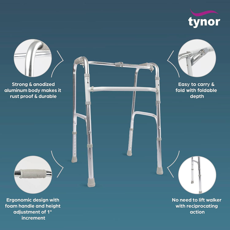 Tynor Invalid's Reciprocating Walker - All Pods-AL