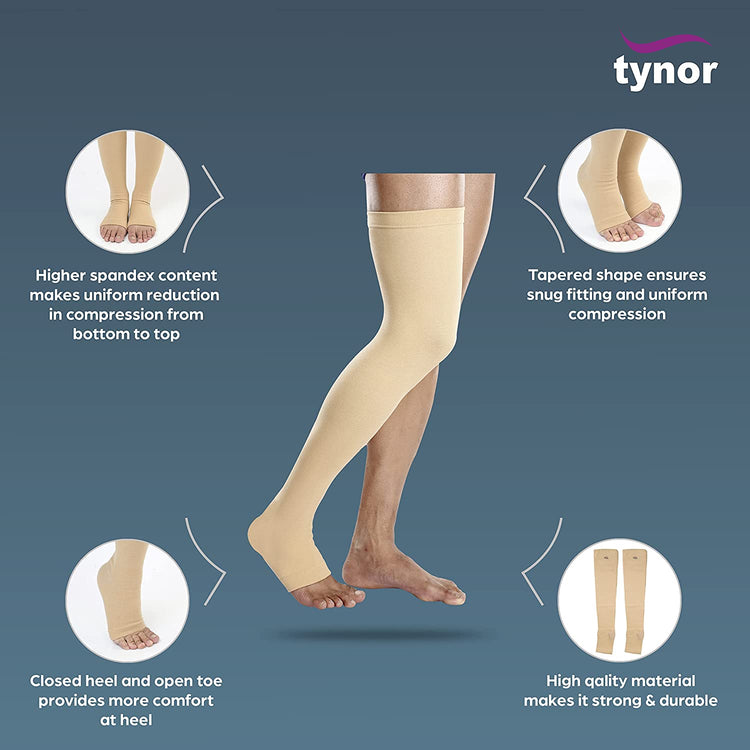 Tynor Mid-Thigh Compression Stockings