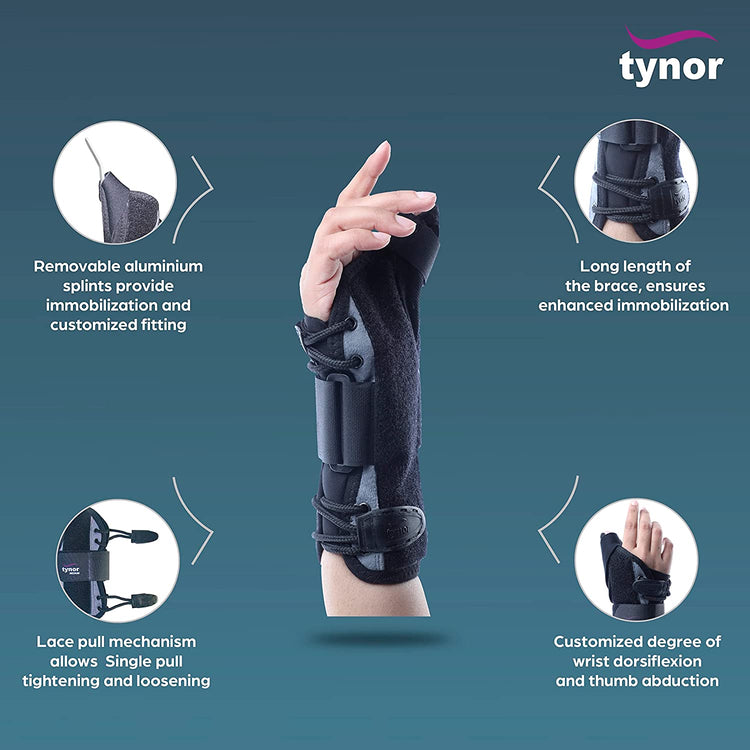 Tynor Wrist Splint - With Thumb XL E 44