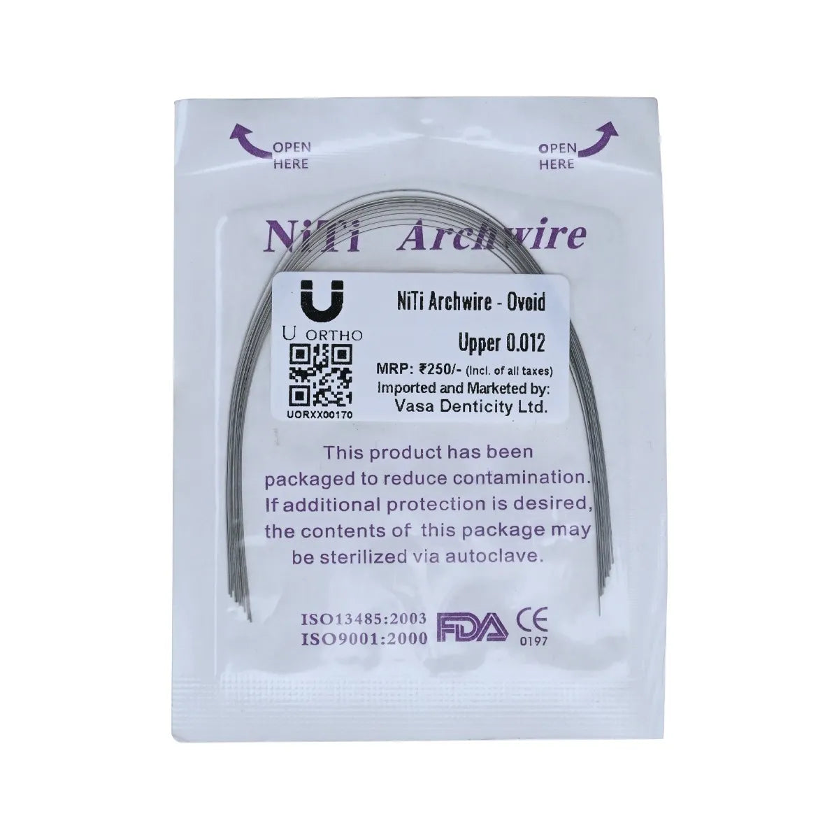 U Ortho NiTi Archwire -Ovoid(pack of 10)