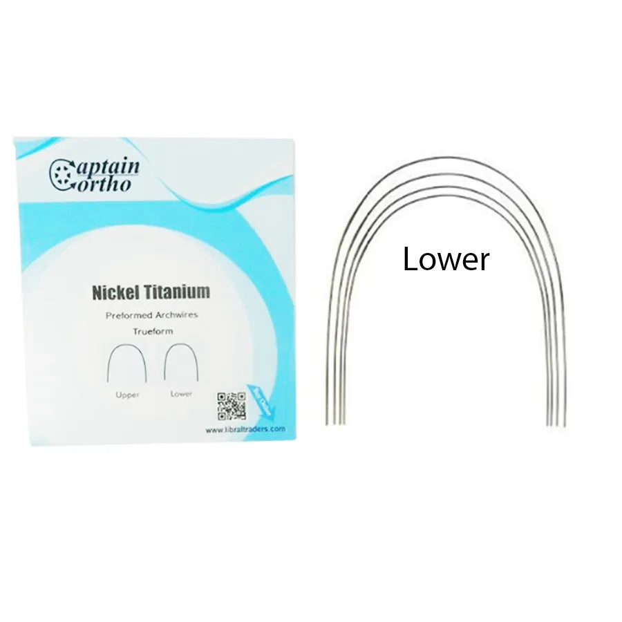 Orthodontic Niti Arch Wires 10-Pack Dental Orthodontic Super Elastic Niti Arch Wires – Rectangular Ovoid Shape, AZDENT Brand Rectangular Ovoid Arch Form