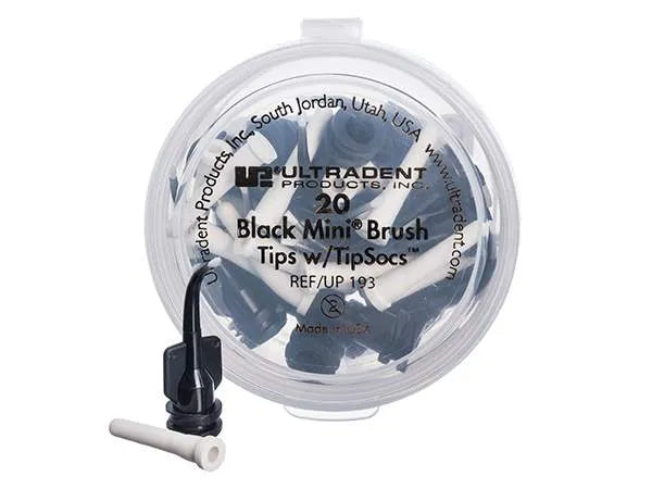 Ultradent Black Mini Brush Tips Pack of 20 (193)