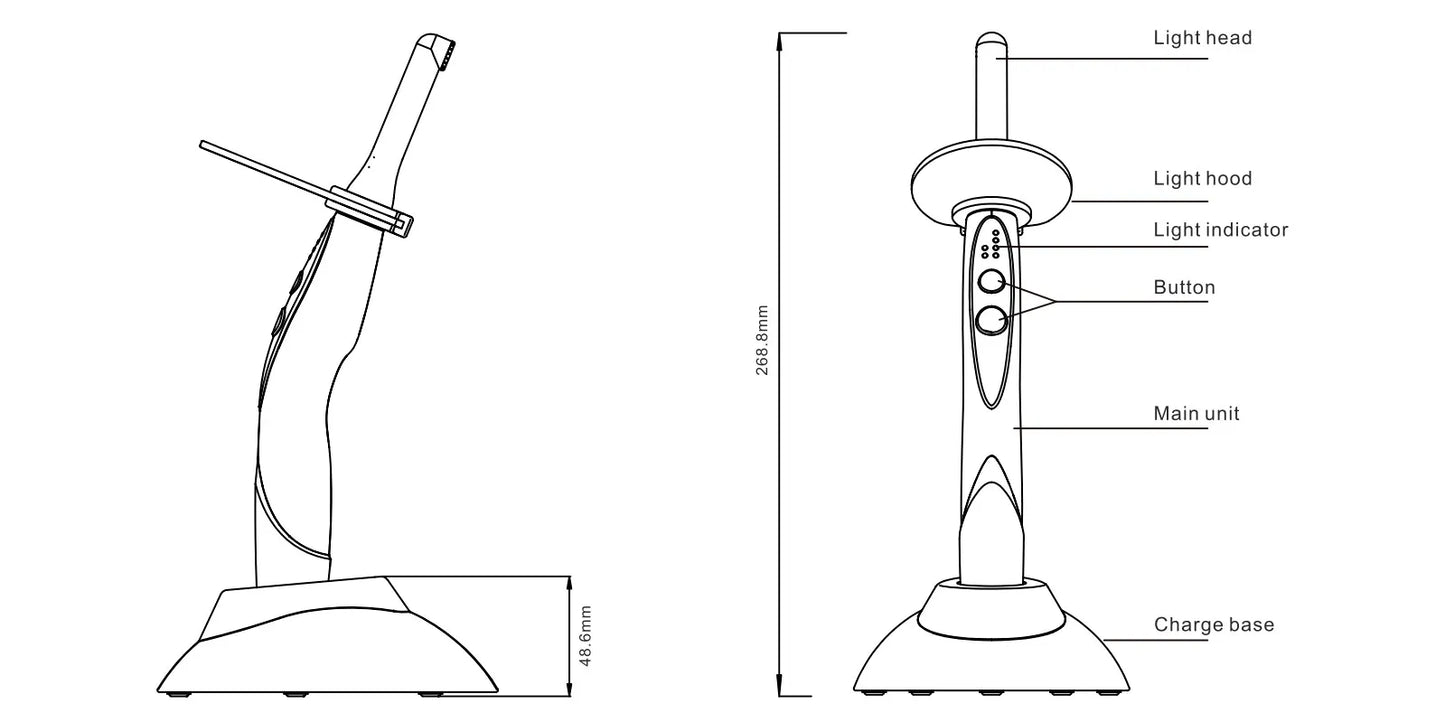 Woodpecker O Light 1 second Curing Light