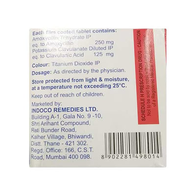 Amclaid 375mg Tablet 6'S