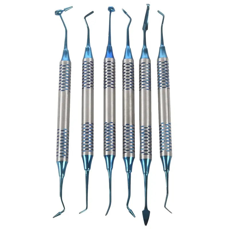 GII Composite Instruments Teflon Coated - Blue (set of 6)