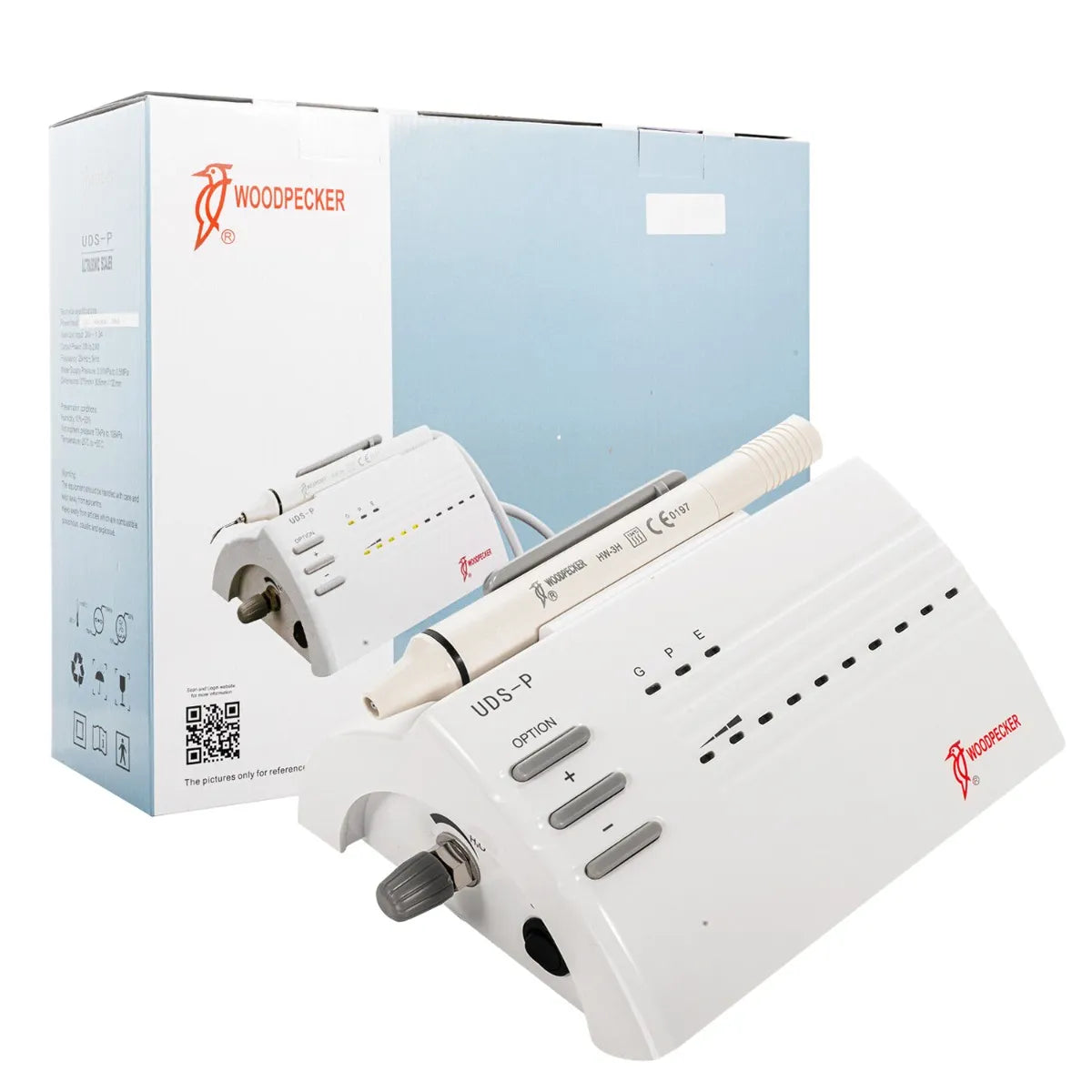 Woodpecker UDS-P Ultrasonic Scaler ( With 5 periodontal Tips and 1 Endodontic Tip)