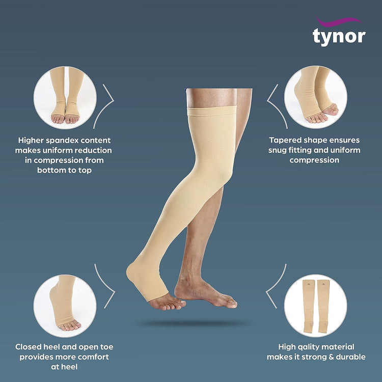 Tynor Thigh High Medical Compression Stockings
