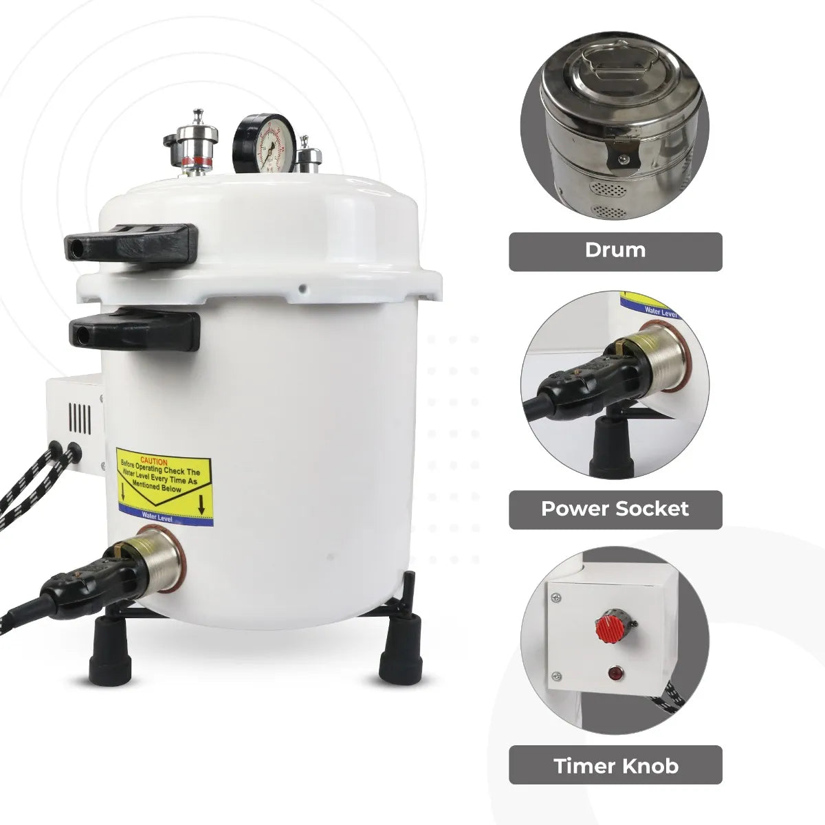 Dentis Autoclave Powder Coated D01 with Drum