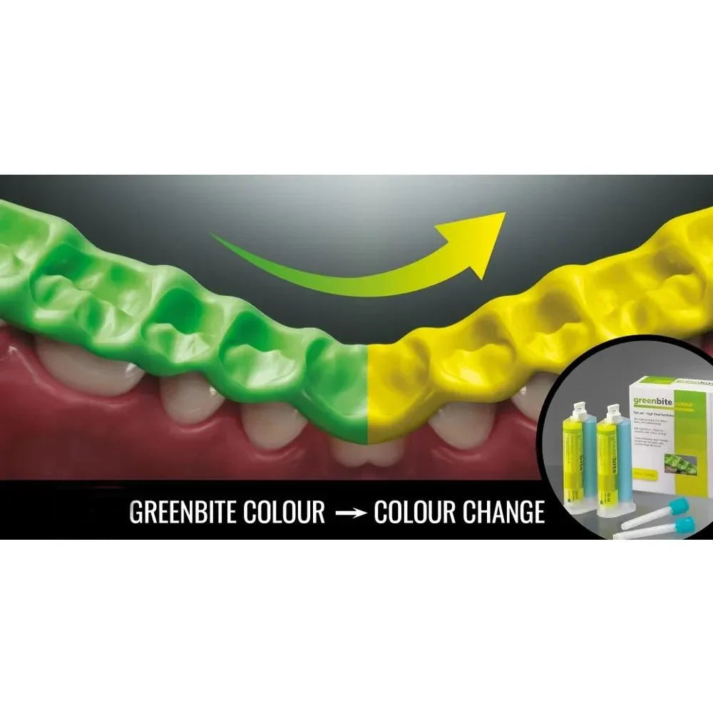 Base- Green,Catalyst-yellow Detax Greenbite Apple Bite Registration Material