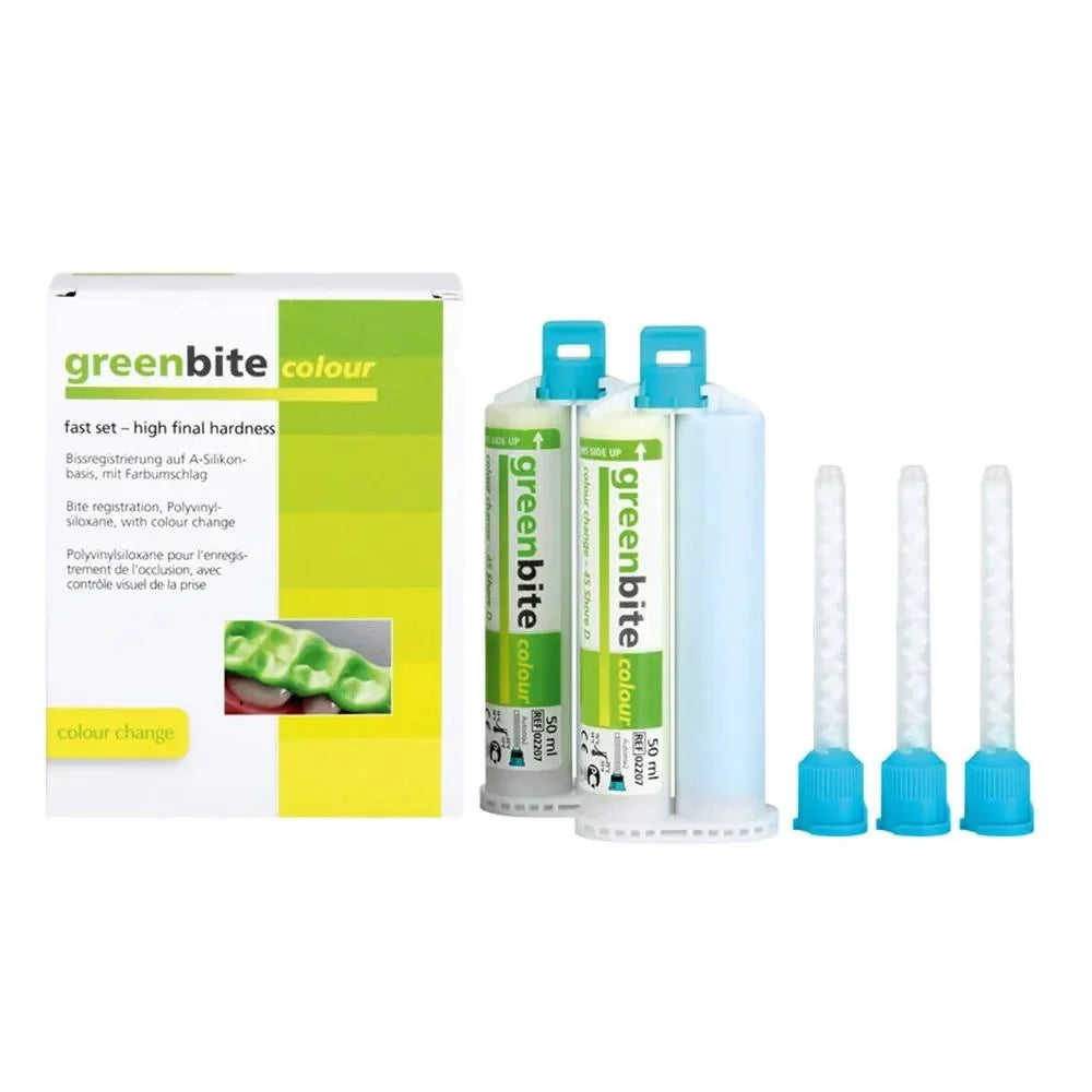 Base- Green,Catalyst-yellow Detax Greenbite Apple Bite Registration Material