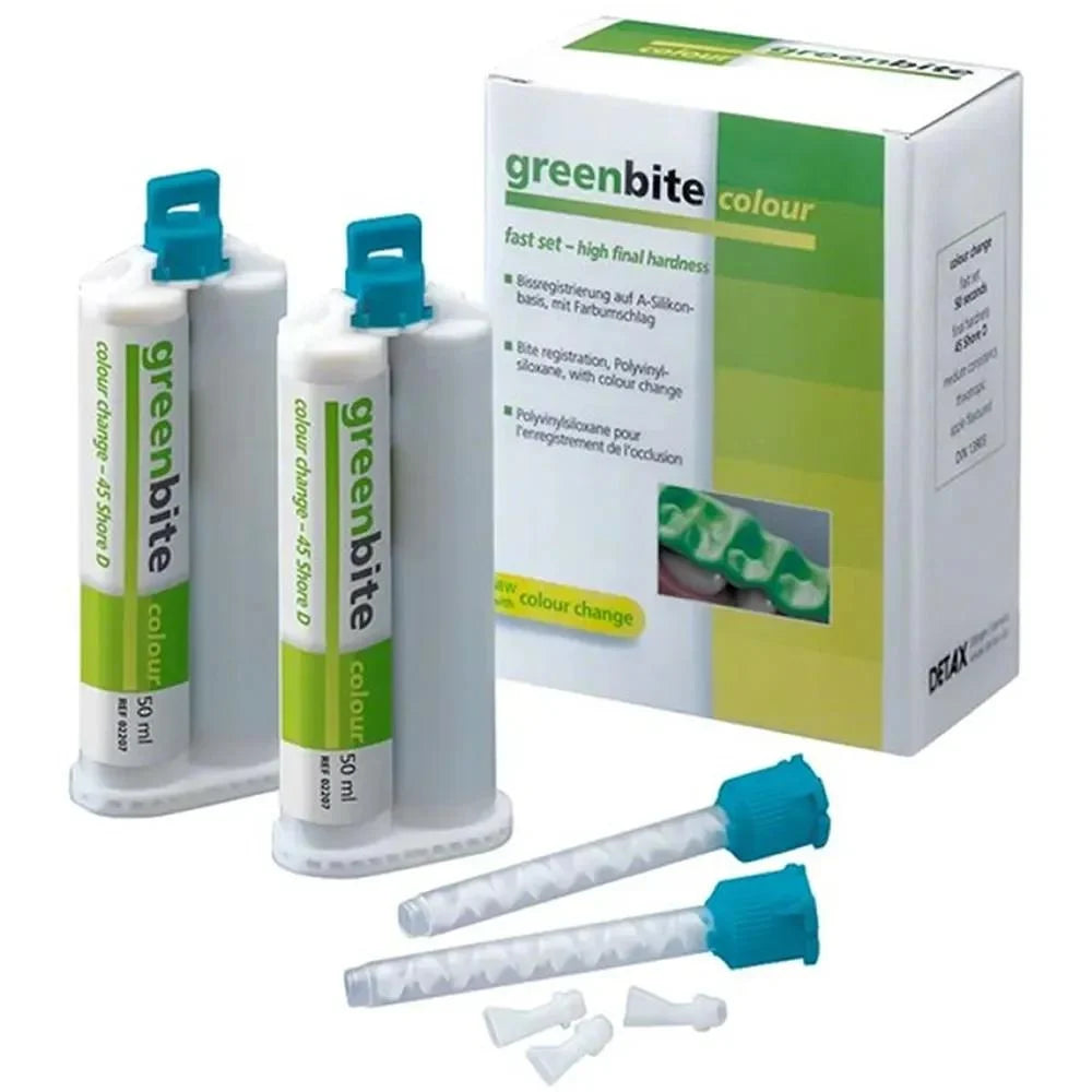 Base- Green,Catalyst-yellow Detax Greenbite Apple Bite Registration Material