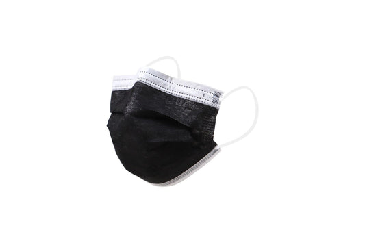 3 Ply Face Mask – Premium Black | High Filtration, 50 Pcs -Denmax