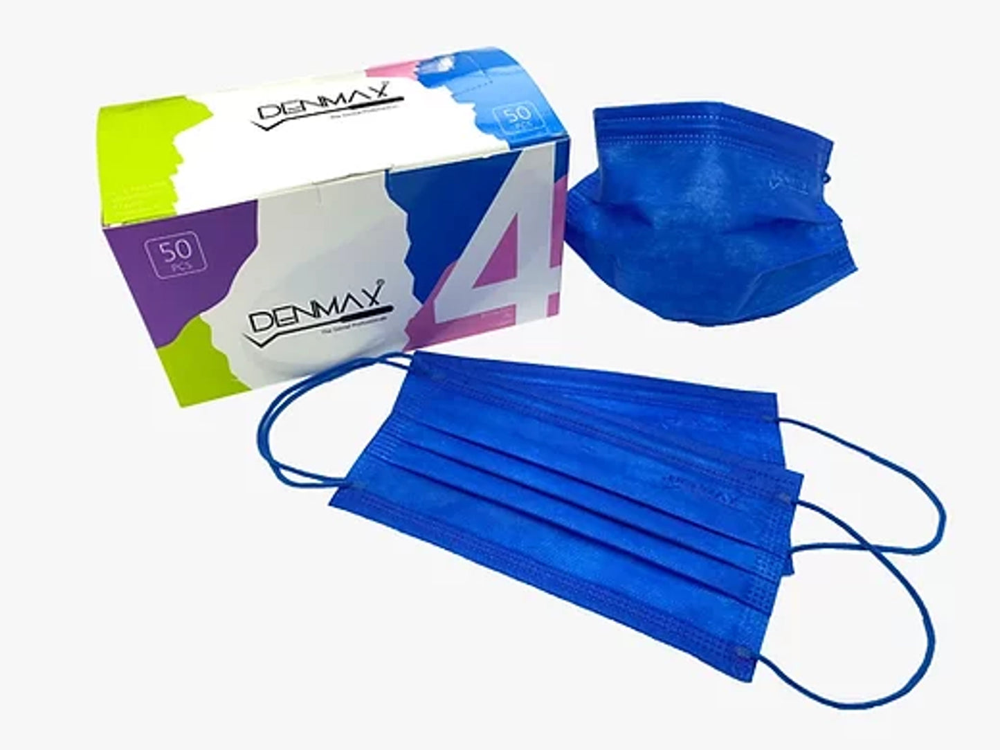Denmax 4 Ply Face Mask Premium Ink Blue Colour