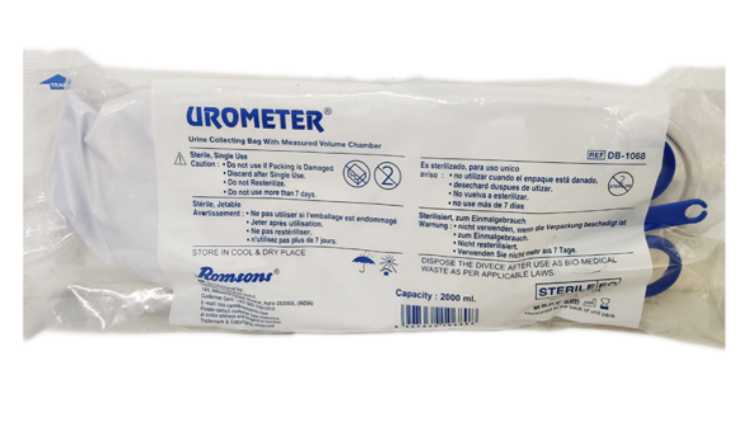 Romsons Urometer Urine Collection Bag - Child 150cm (DB-1068)