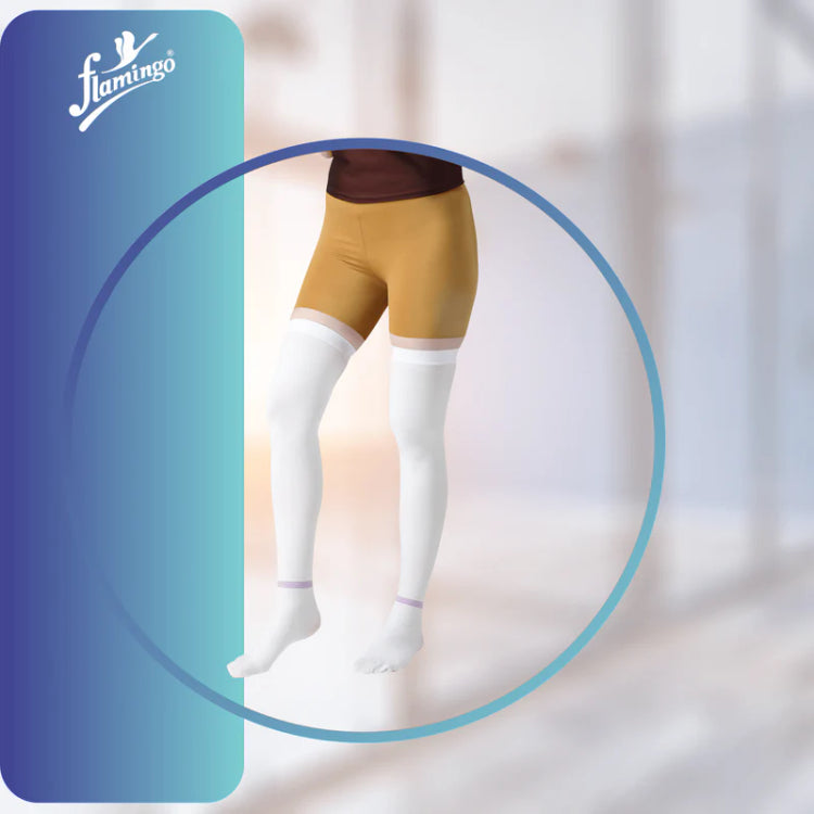 Flamingo Anti-Embolism Stocking Above Knee - Green XXL