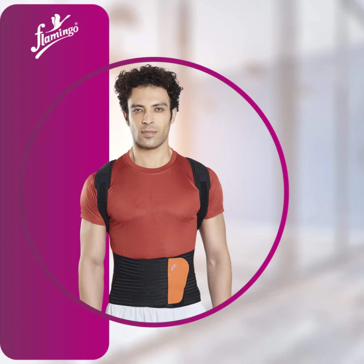 Flamingo Compact Spinal Brace - Black