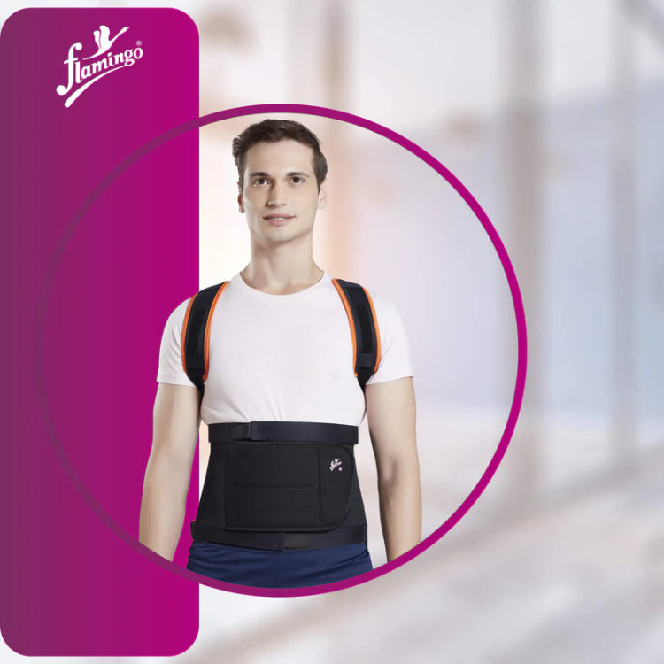 Flamingo Dorsolumbar Spinal Brace - Black