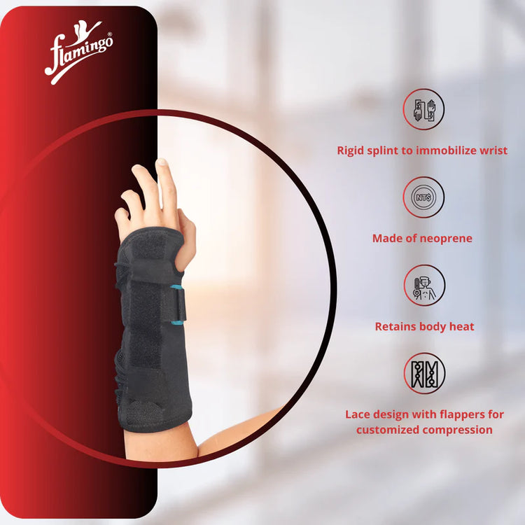 Flamingo Functional Wrist Splint Neoprene - Black