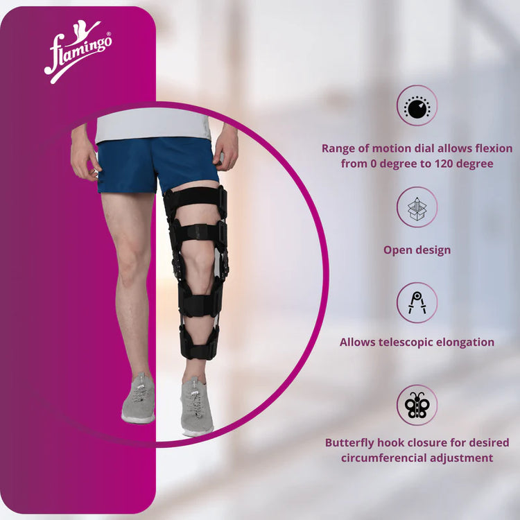 Flamingo R.O.M. Knee Brace - Universal Black