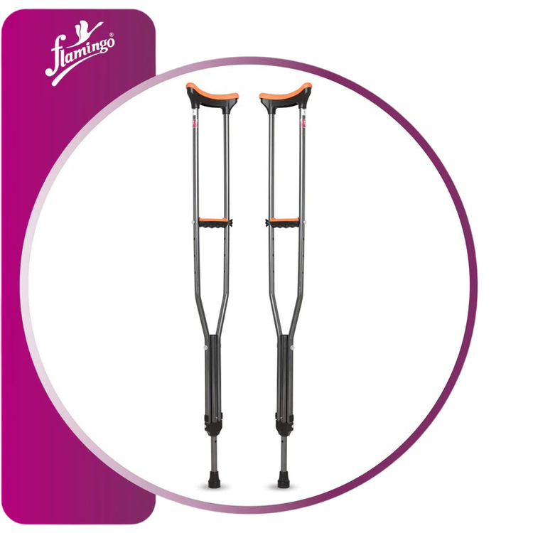 Flamingo Under Arm Crutches Pair