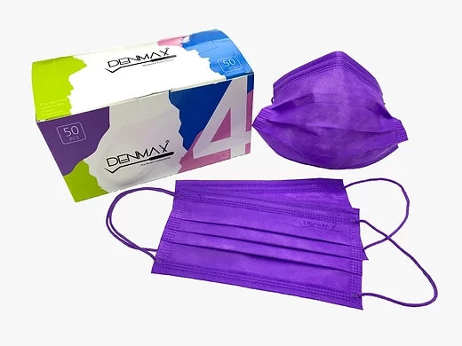 Denmax 4 Ply Face Mask Premium Purple Colour