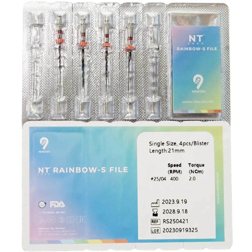 NT Rainbow S NiTi Rotary Files