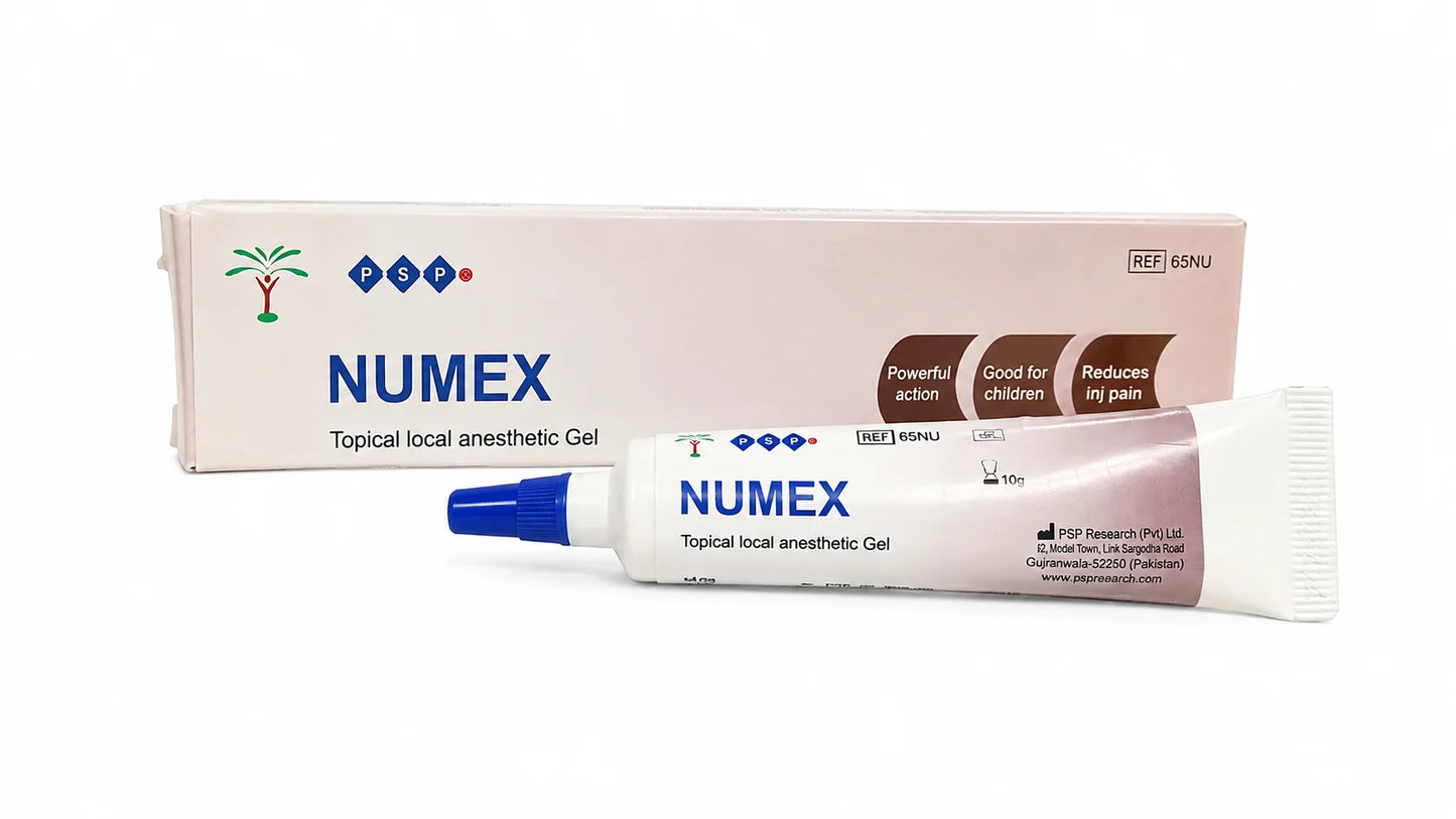 NUMEX Topical Local Anaesthetic Gel – Fast Acting Dental Numbing Gel