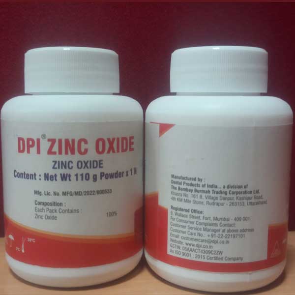 DPI Dental Zinc Oxide Powder 110g