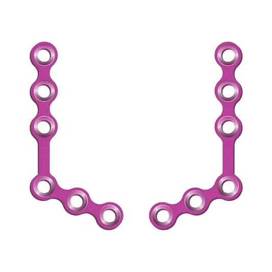 SK Surgicals Titanium Mini Bone Plates L Shape 120° With Gap - 1.5mm