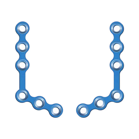 SK Surgicals Titanium Mini Bone Plates L Shape 120° With Gap - 2mm