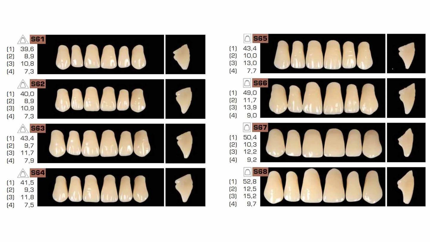 Ruthinium Acryrock Teeth Sets A3 (Pack of 4 sets)