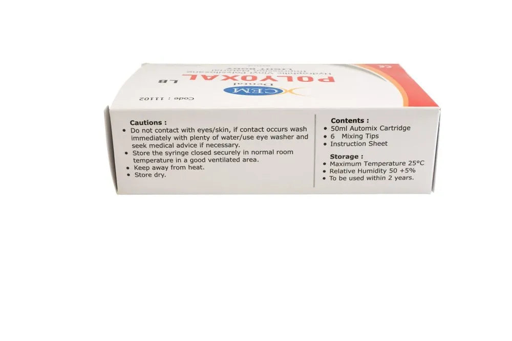 XCEM POLYOXAL LB | 50ML Dental Light Body Silicone Impression Material | Automix Double Barrel Syringe