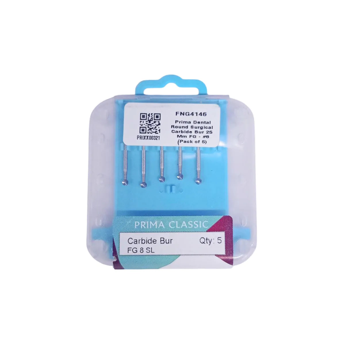 Prima Dental Round Surgical Carbide Bur FG 25 Mm (Pack of 5)