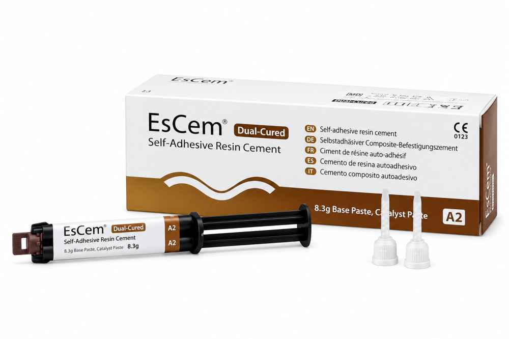 Spident EsCem Dual-Cured Self-Adhesive Resin Cement Syringes