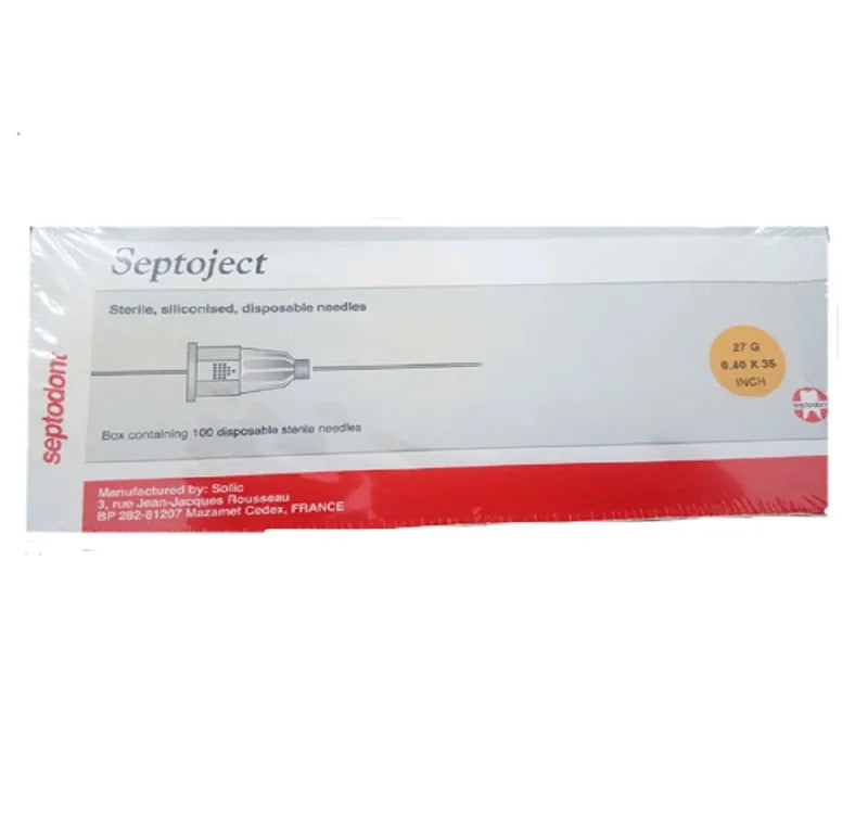 Septodont Septoject Needles For Dental Cartridge Syringe