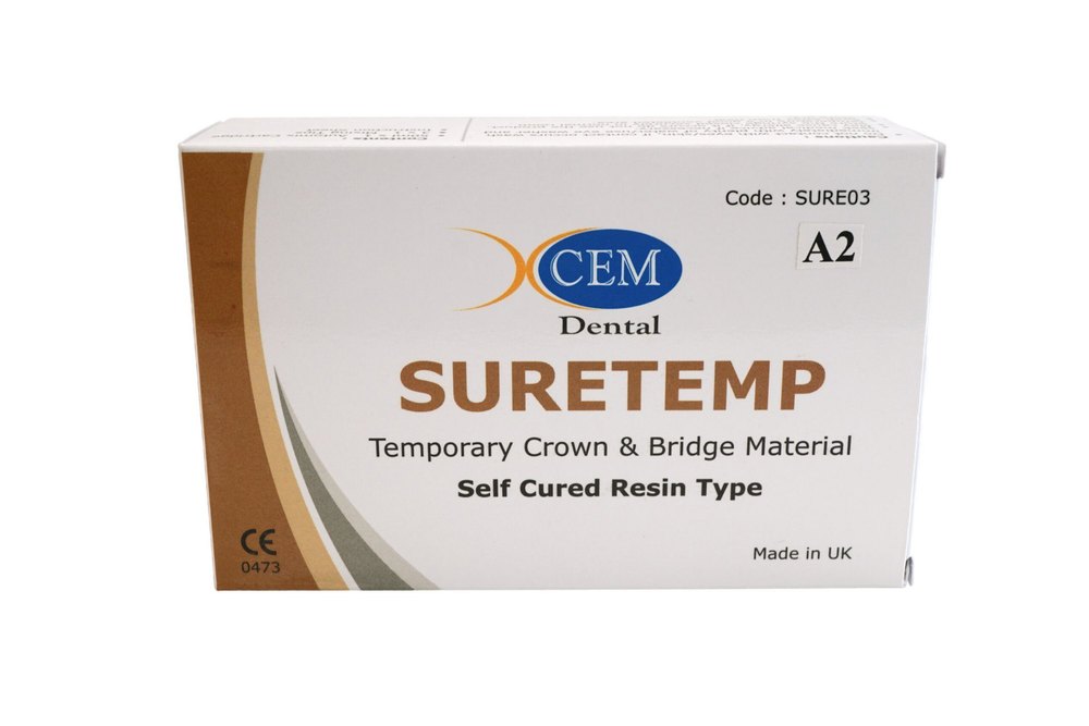 XCEM SURETEMP | 50ml Dental Temporary Crown & Bridge Material | Automix Double Barrel Syringe