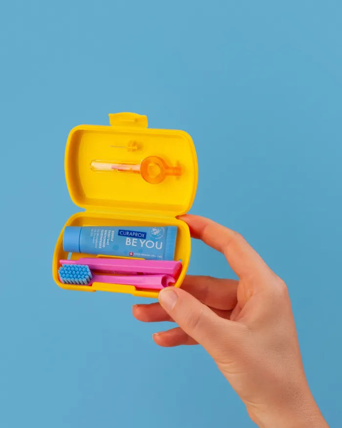 Curaprox Travel set. Yellow