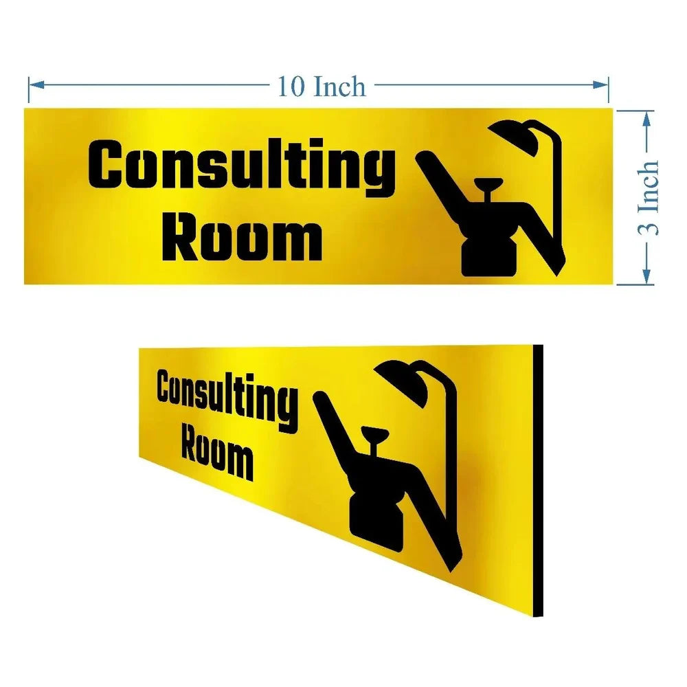 Yellow Unique Dents Acrylic Sign Plates