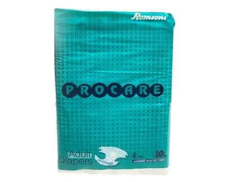 Romsons Procare Adult Diaper - Medium Pack of 10 (GS-8403)