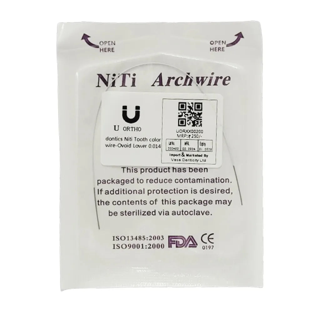 U Ortho Niti Tooth Color Wire - Ovoid
