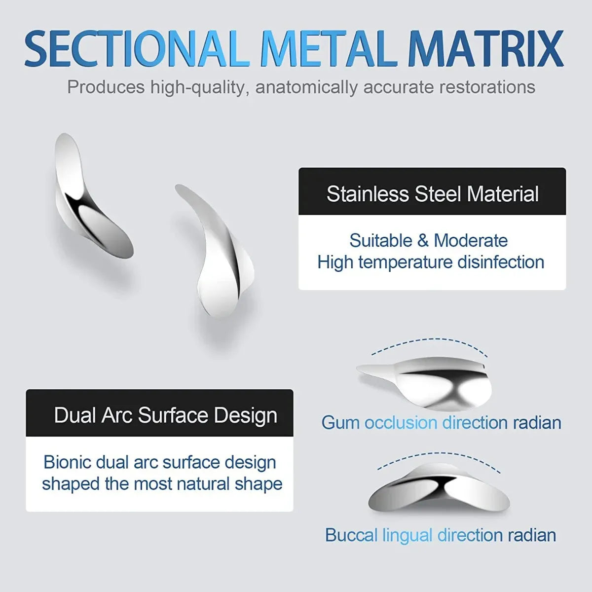 Tor Vm Sectional Contoured Metal Matrices - Universal Kit No.1.398