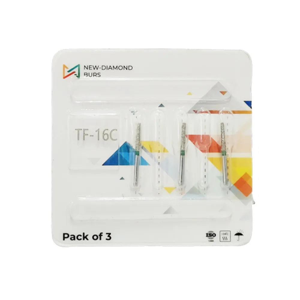 NewDiamond Taper Fissure Diamond Bur -TF ( Pack Of 3)