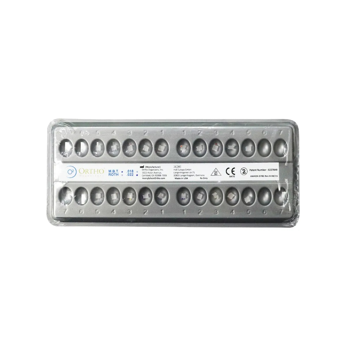 Ortho Organizer Ceramic Bracket Kit MBT .022 / .018