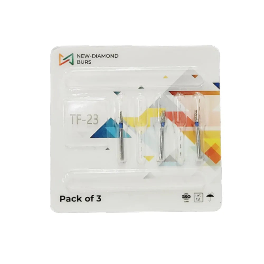 NewDiamond Taper Fissure Diamond Bur -TF ( Pack Of 3)